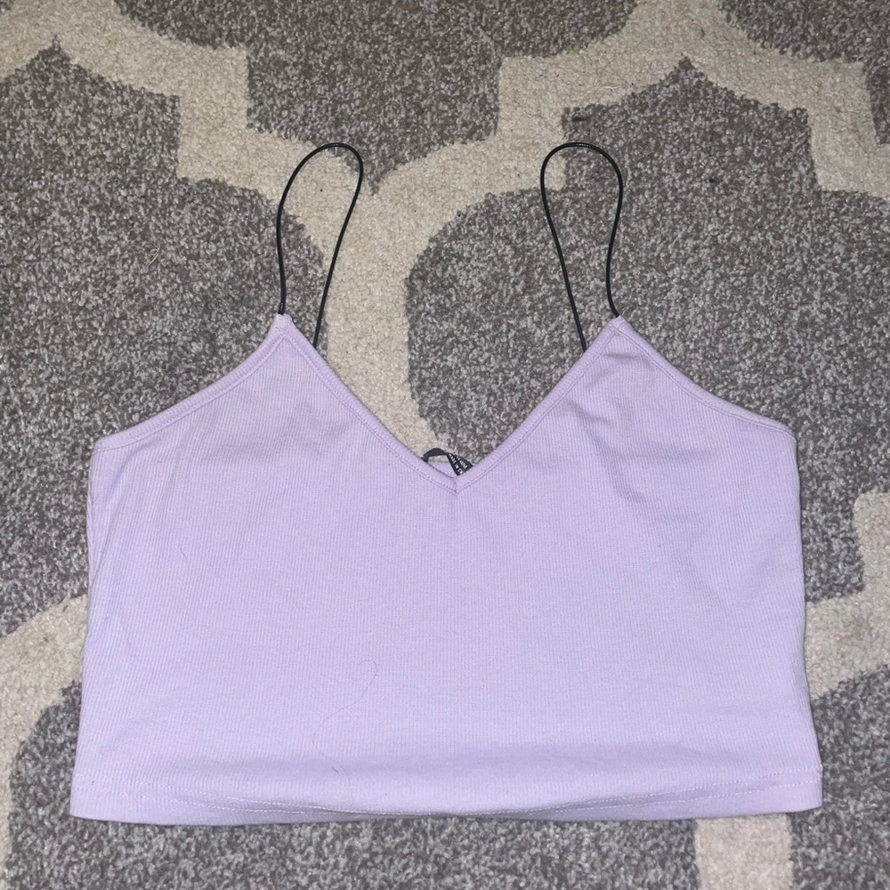 Purple crop top